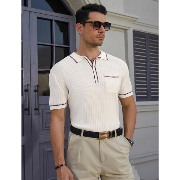 "Polo Casual Short Sleeve T- Shirts for Men - Comfortable and Stylish" - Picture 2 of 7
